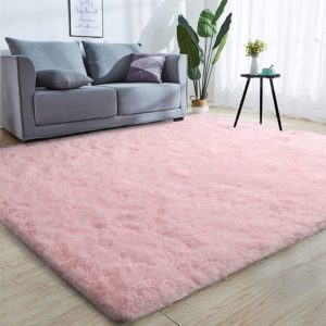 pink bedroom area rug