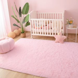 pink rug for girls room